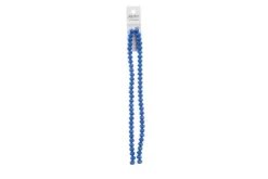 Crystal Lane 7-inch Strands 6x8mm Rondelle Opaque Black