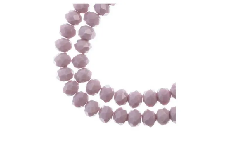 Crystal Lane 7-inch Strands 6x8mm Rondelle Opaque Dark Sapphire w/Half Iris