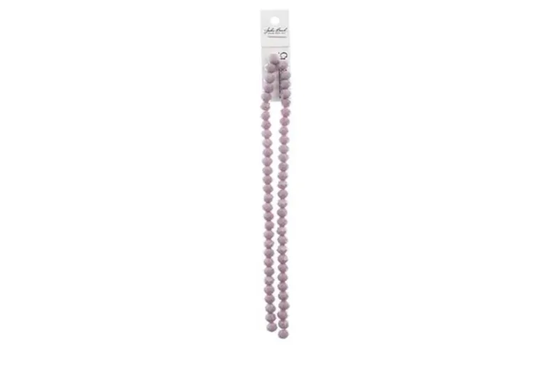 Crystal Lane 7-inch Strands 6x8mm Rondelle Opaque Purple Iris