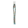 Crystal Lane 7-inch Strands 6x8mm Rondelle Transparent Dark Green AB