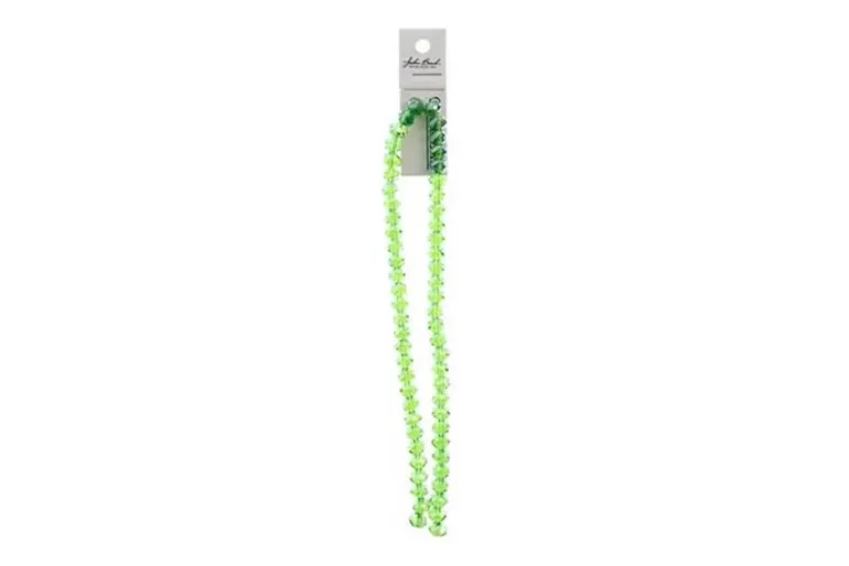 Crystal Lane 7-inch Strands 6x8mm Rondelle Opaque Yellow