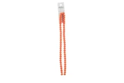 Crystal Lane 7-inch Strands 6x8mm Rondelle Opaque Orange