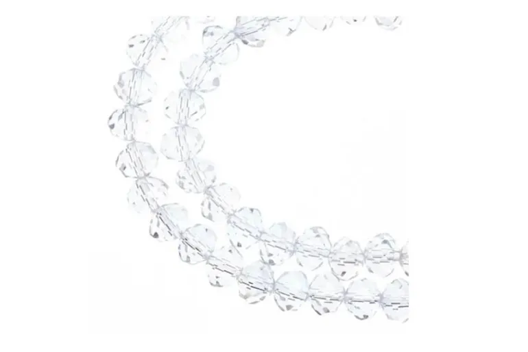 Crystal Lane 7-inch Strands 6x8mm Rondelle Opaque Red