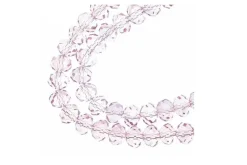 Crystal Lane 7-inch Strands 6x8mm Rondelle Opaque Pink