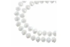 Crystal Lane 7-inch Strands 6x8mm Rondelle Transparent Pink AB