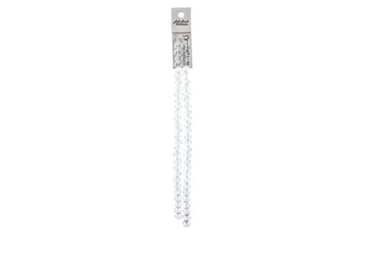 Crystal Lane 7-inch Strands 6x8mm Rondelle Transparent Crystal AB