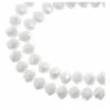 Crystal Lane 7-inch Strands 6x8mm Rondelle Opaque White AB