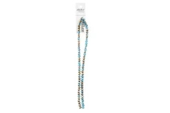 Crystal Lane 7-inch Strands 4x6mm Rondelle Opaque Black