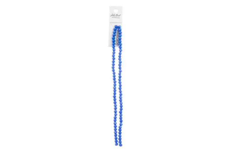 Crystal Lane 7-inch Strands 4x6mm Rondelle Opaque Dark Sapphire