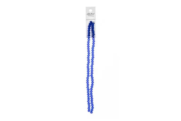 Crystal Lane 7-inch Strands 4x6mm Rondelle Opaque Dark Sapphire