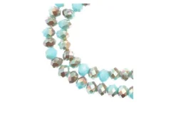 Crystal Lane 7-inch Strands 4x6mm Rondelle Opaque Dark Sapphire