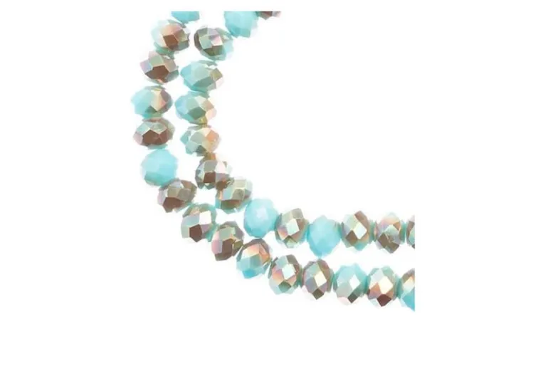 Crystal Lane 7-inch Strands 4x6mm Rondelle Opaque Dark Sapphire