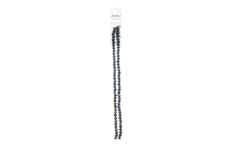Crystal Lane 7-inch Strands 4x6mm Rondelle Opaque Dark Sapphire