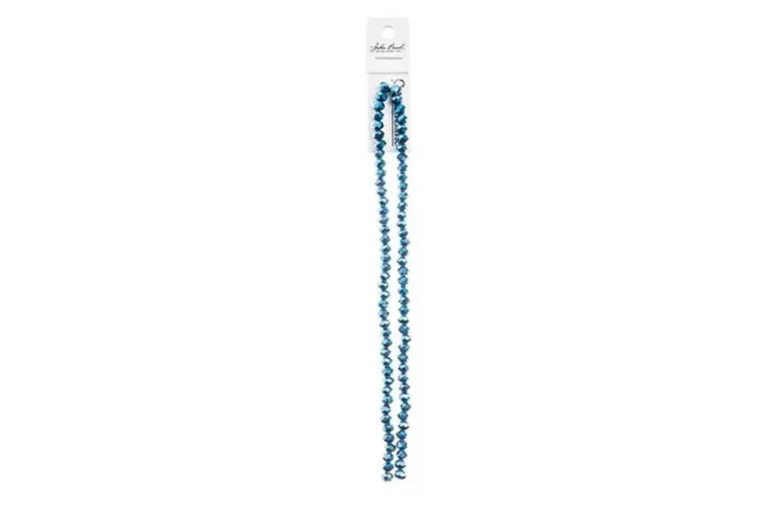 Crystal Lane 7-inch Strands 4x6mm Rondelle Opaque Dark Sapphire