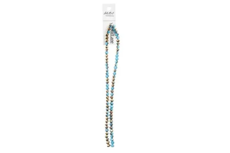 Crystal Lane 7-inch Strands 4x6mm Rondelle Opaque Dark Sapphire