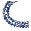 Crystal Lane 7-inch Strands 4x6mm Rondelle Opaque Blue Iris