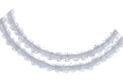 Crystal Lane White UV Rondelle Beads, 4mm
