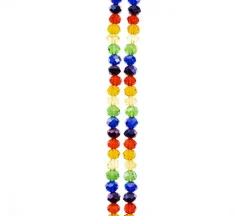 Crystal Lane – 4x6mm Faceted Rondelle Transparent Rainbow