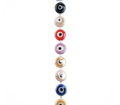 Crystal Lane – 10x6mm Flat Round Eye Mixed Color