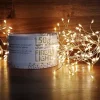 150ct. Warm White Firefly Lights with Silver Cord & Remote