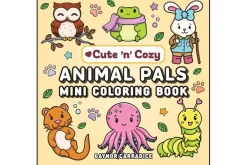 Cute N Cozy Animal Pals Mini Coloring Book