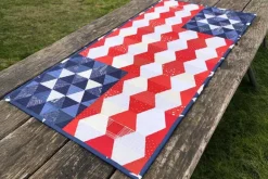 Cut Loose Press O Say Can You See Table Runner Sewing Pattern