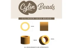 Cylin 11/0 Glow-in-the-Dark Seed Beads, 25g