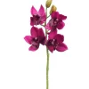 19″ Cymbidium Orchid Spray, Boysenberry