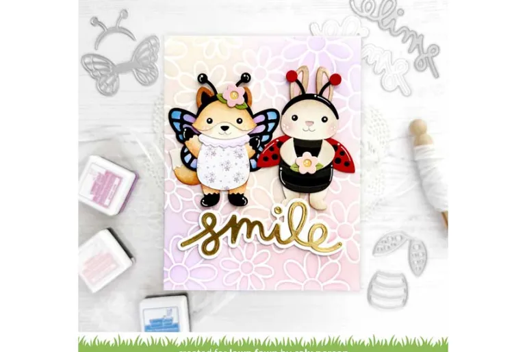 Daisy Bloom Outline Background Stencil