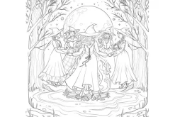 Dark Magic: A Gothic Fantasy Coloring Book