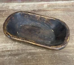 Dark Rustic Dough Bowl – Petite