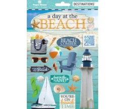 3D Destination Stickers – Beach