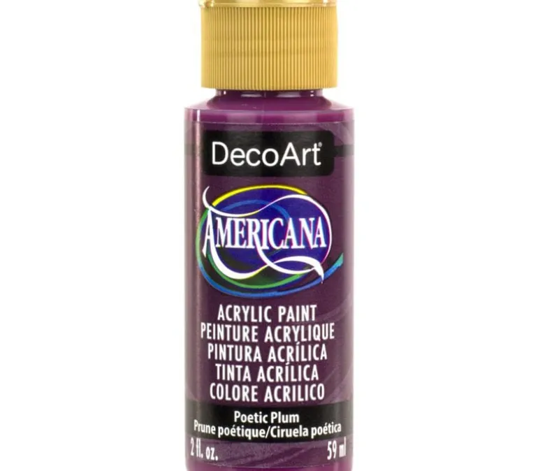 DecoArt Americana Acrylic Paint – 2-ounce – Poetic Plum
