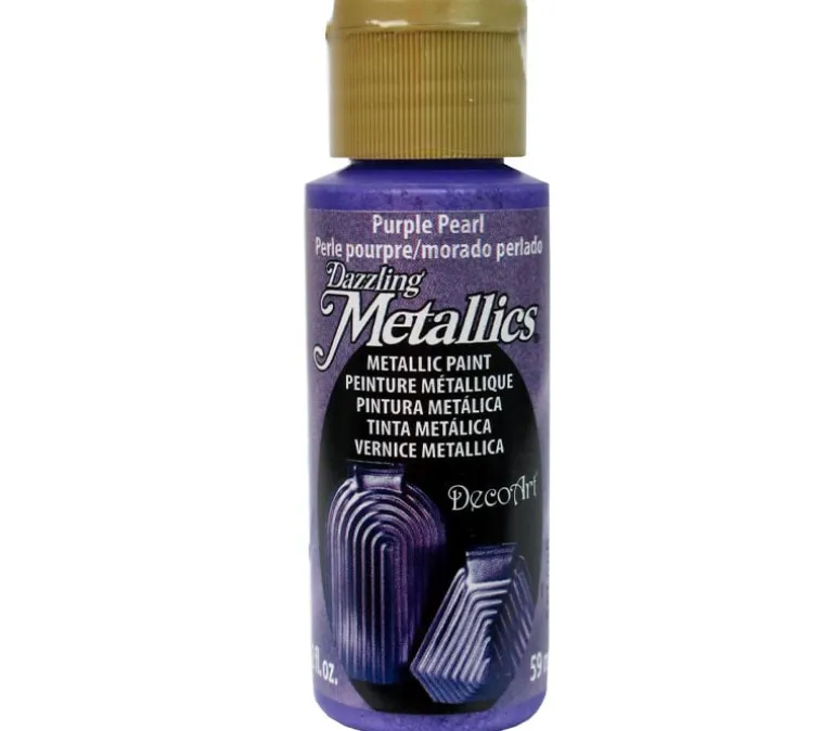 Decoart Dazzling Metallics – 2-ounce – Purple Pearl