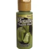 Decoart Dazzling Metallics – 2-ounce – Festive Green