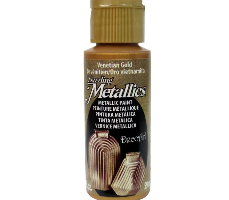 Decoart Dazzling Metallics – 2-ounce – Venetian Gold