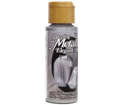 Decoart Dazzling Metallics – 2-ounce – Shimmering Silver