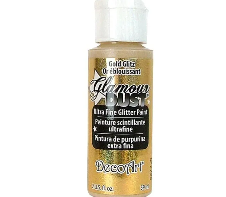 Decoart Glamour Dust Glitter – 2-ounce – Gold Glitz