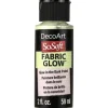 DecoArt SoSoft Fabric Acrylic Paint Medium – 2-ounce – Glow In The Dark