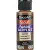 DecoArt SoSoft Fabric Acrylic Paint – 2-ounce – Brown