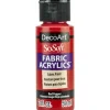 DecoArt SoSoft Fabric Acrylic Paint – 2-ounce – Red Pepper