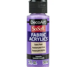 DecoArt SoSoft Fabric Acrylic Paint – 2-ounce – Lavender