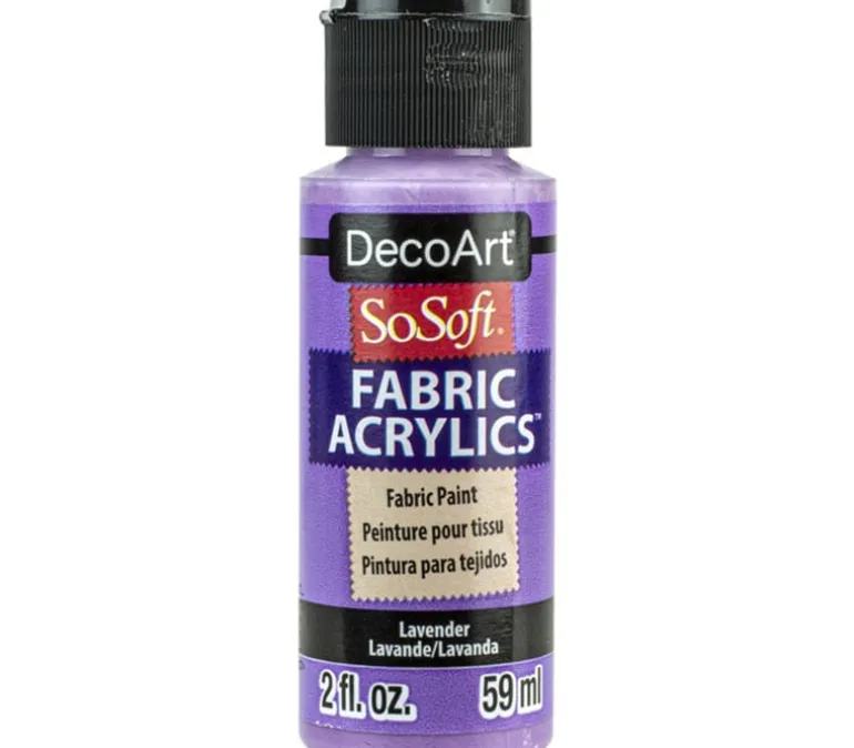DecoArt SoSoft Fabric Acrylic Paint – 2-ounce – Lavender
