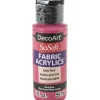 DecoArt SoSoft Fabric Acrylic Paint – 2-ounce – Dark Rose