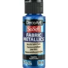DecoArt SoSoft Fabric Metallics Acrylic Paint – 2-ounce – Sapphire