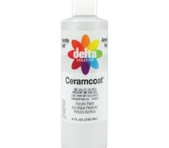 Delta Ceramcoat Metallic Acrylic Paint – 8-ounce – Metallic Silver