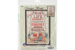 Design Works Not All Who Wander Cross Stitch Kit – 8-in by 12-in