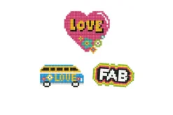Diamond Dotz BIG DOTZ Sticker Kit – Star Rainbow 2pc Set
