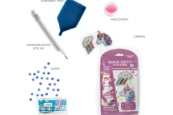 Diamond Dotz BIG DOTZ Sticker Kit – Rainbow Unicorn 2pc Set