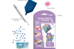 Diamond Dotz BIG DOTZ Sticker Kit – Butterfly Sparkle 2pc Set